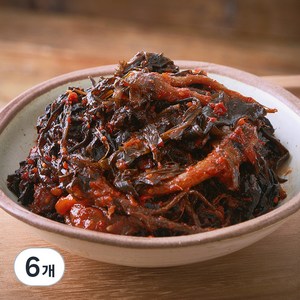 반찬단지 고들빼기무침, 1kg, 6개