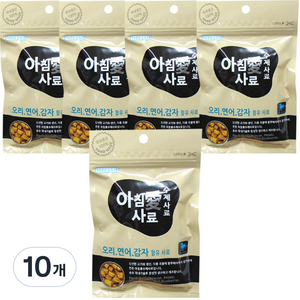 아침애사료 전연령용 수제사료 소프트사료 5p, 오리+연어+감자, 200g, 10개