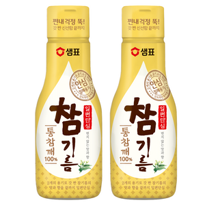 샘표 통참깨 참기름, 200ml, 2개