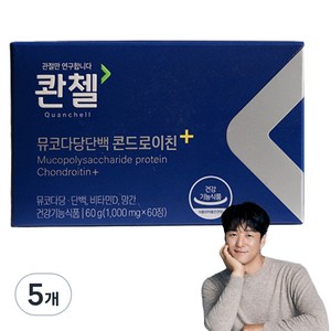 콴첼 뮤코다당단백 콘드로이친+ 60g, 60정, 5개