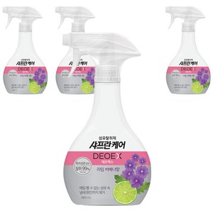 샤프란 케어 데오엑스 섬유탈취제 라임 버베나, 500ml, 4개