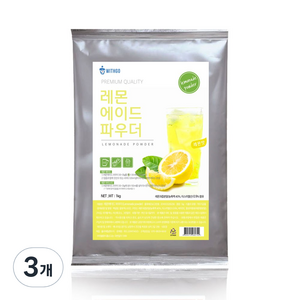 위드고 레몬에이드 파우더, 1kg, 3개, 1개입, 1kg