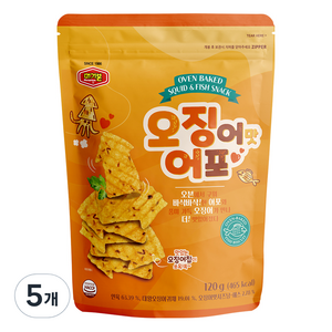 머거본 오징어맛 어포, 120g, 5개