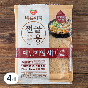 동원 바른어묵 전골용, 350g, 4개