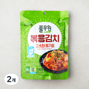 풀무원 들기름 볶음김치, 190g, 2개