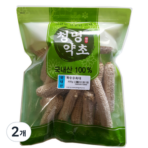 청명약초 옥수수속대, 300g, 2개