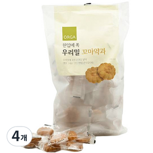 올가홀푸드 한입에 쏙 우리밀 꼬마약과, 400g, 4개