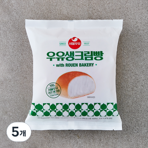 서울우유 우유생크림빵, 140g, 5개