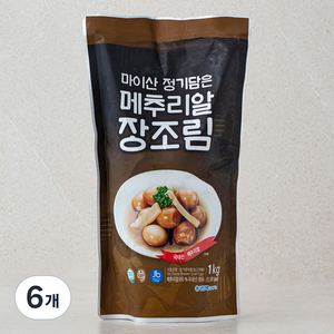 늘푸른 마이산 정기담은 메추리알 장조림, 1kg, 6개