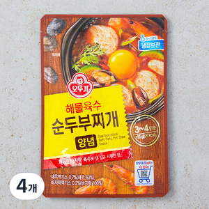 해물육수순두부찌개양념, 115g, 4개