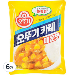 오뚜기 카레 매운맛, 1kg, 6개