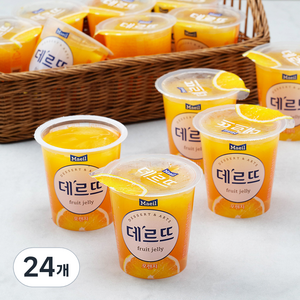 매일유업 데르뜨 오렌지 젤리, 130g, 24개