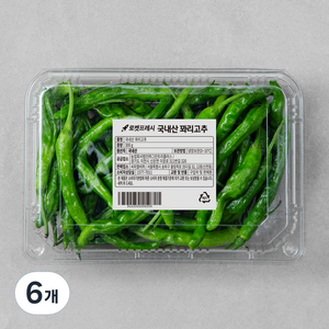 국내산 꽈리고추, 300g, 6개