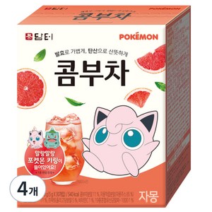 담터 포켓몬 콤부차 자몽, 5g, 30개입, 4개