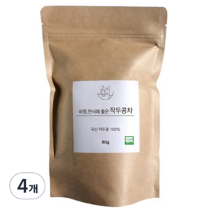 고이담아 유기농 작두콩차, 80g, 1개입, 4개