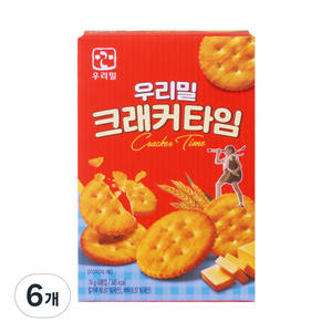 우리밀 크래커 타임 18.5g x 4p, 74g, 6개