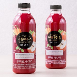 아침에주스 블랙라벨 ABC주스, 750ml, 2개