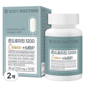 바디닥터스 콘드로이친 1200 콘레이티 + MBP, 30정, 2개