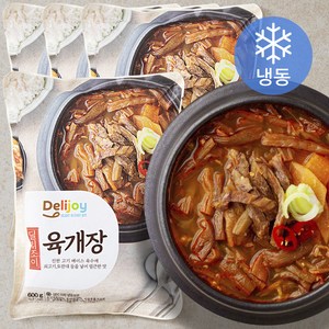 딜리조이 육개장 (냉동), 600g, 4개입