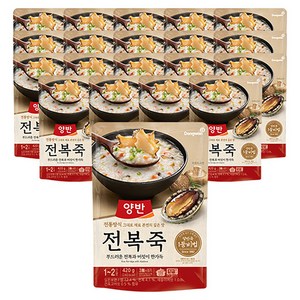 양반 전복죽, 420g, 20개