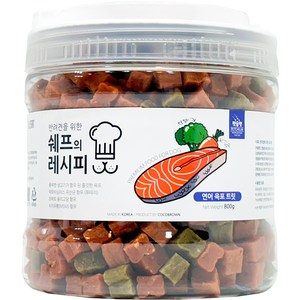 펫슐랭 강아지 쉐프의 레시피 트릿, 연어육포, 800g, 1개