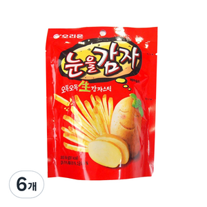 오리온 눈을감자 스낵, 56g, 6개