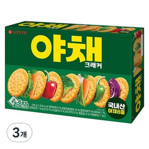 롯데웰푸드 야채 크래커 벌크, 3개, 249g