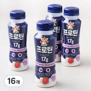 요플레 프로틴 딸기바나나, 210ml, 16개