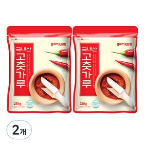 곰곰 국내산 고춧가루, 250g, 2개