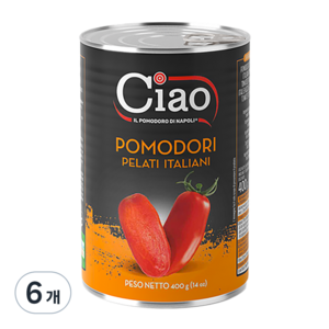 Ciao 이탈리안 필드 토마토소스, 400g, 6개