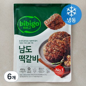 비비고 남도떡갈비 (냉동), 450g, 6개