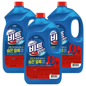 비트 제로 진드기 침투세탁 플러스 액상세제 일반용 본품, 4L, 3개