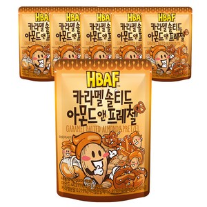 바프 카라멜 솔티드 아몬드 앤 프레첼, 40g, 6개