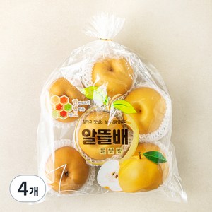 천안 당도선별 알뜰배, 3kg(6~8입), 4개