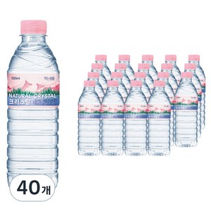 CRYSTAL 생수, 500ml, 40개