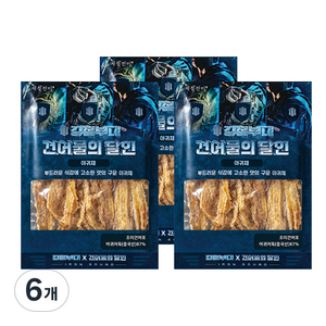 강철부대 건어물의 달인 아귀채, 80g, 6개