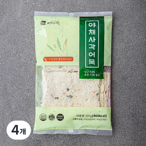 영자어묵 야채 사각어묵, 300g, 4개