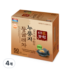 다농원 누룽지 둥굴레차, 1.5g, 50개입, 4개