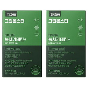 그린몬스터 다이어트 녹차카테킨 플러스, 28정, 2개