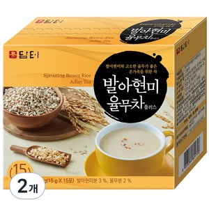 담터 발아 현미 율무차 플러스, 15g, 15개입, 2개