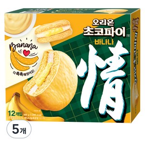 오리온초코파이 바나나맛 케이크, 444g, 5개