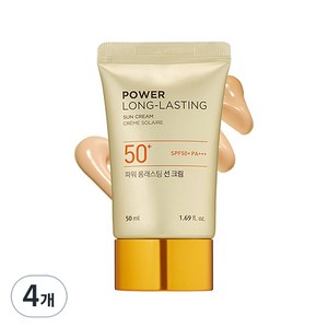 더페이스샵 파워 롱래스팅 선 크림 SPF50+ PA+++, 50ml, 4개