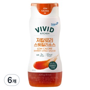 비비드키친 저칼로리 스윗칠리소스, 320g, 6개