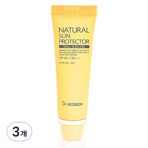 닥터헤디슨 내추럴 썬 프로텍터 SPF50+ PA+++, 50ml, 3개