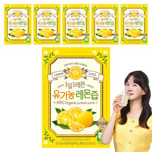 홀베리 유기농 1일 1레몬즙, 350g, 6개