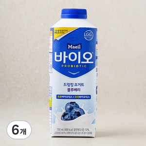 매일바이오 드링킹 블루베리, 750ml, 6개