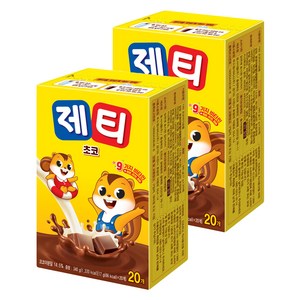 제티 쵸코렛맛 코코아분말, 17g, 20개입, 2개