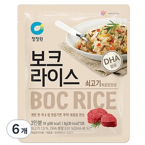 청정원 보크라이스 쇠고기, 24g, 6개