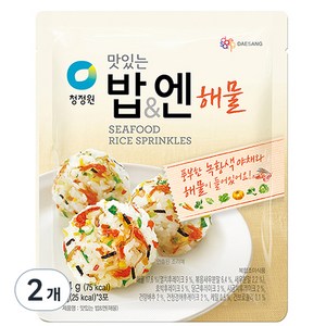 청정원 맛있는 밥 엔 해물 후리가케, 24g, 2개