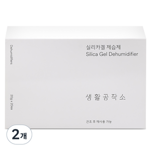 생활공작소 실리카겔 제습제 본품, 400g, 2개